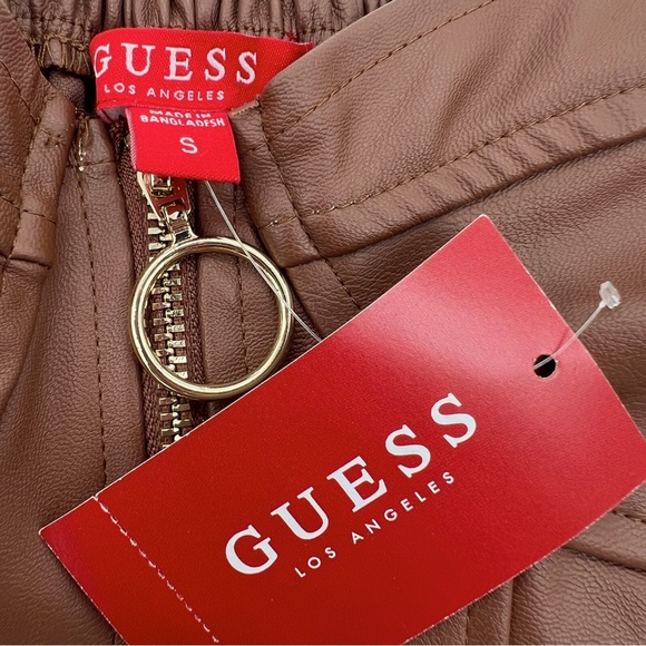 Guess Brown Faux Leather Bustier S NWT - Picture 8 of 9
